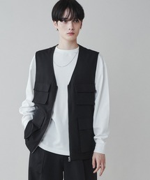 LUCY（ルーシー）の「LUCY/【セットアップ対応】トロミマルチポケットベスト（ベスト）」