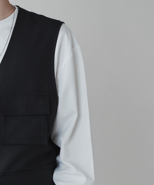 LUCY（ルーシー）の「LUCY/【セットアップ対応】トロミマルチポケットベスト（ベスト・メンズ・ブラック/ブルー系その他・FREE）」の10枚目の写真