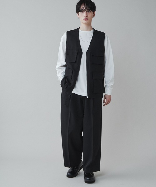 LUCY（ルーシー）の「LUCY/【セットアップ対応】トロミマルチポケットベスト（ベスト・メンズ・ブラック/ブルー系その他・FREE）」の13枚目の写真