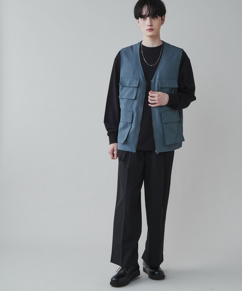 LUCY（ルーシー）の「LUCY/【セットアップ対応】トロミマルチポケットベスト（ベスト・メンズ・ブラック/ブルー系その他・FREE）」の16枚目の写真