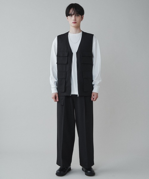 LUCY（ルーシー）の「LUCY/【セットアップ対応】トロミマルチポケットベスト（ベスト・メンズ・ブラック/ブルー系その他・FREE）」の18枚目の写真