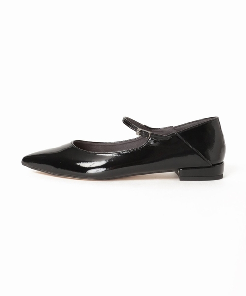 LE TALON(ルタロン)の「ポインテッドワンストラップフラット(その他シューズ・レディース・ブラックミックス・21.5/22cm/22.5cm/23cm/23.5cm/24cm/24.5cm/25cm/25.5cm)」の2枚目の写真