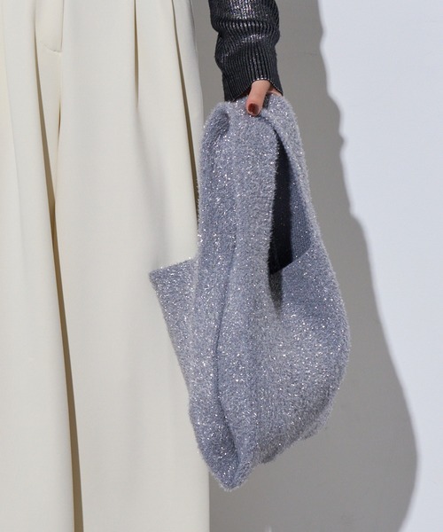 MAISON BREEZE（メゾンブリーズ）の「【MAISON BREEZE】glitter shoping bag /ラメフェザー ショッピングバッグ mini tote（トートバッグ・レディース・ブラック/マルチ/ゴールド/シルバー/その他2/レッド/ブルー・FREE）」の22枚目の写真