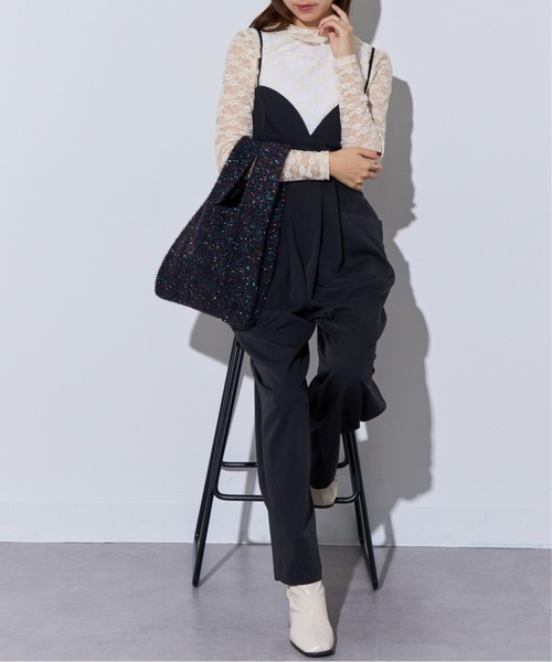 MAISON BREEZE（メゾンブリーズ）の「【MAISON BREEZE】glitter shoping bag /ラメフェザー ショッピングバッグ mini tote（トートバッグ・レディース・ブラック/マルチ/ゴールド/シルバー/その他2/レッド/ブルー・FREE）」の14枚目の写真