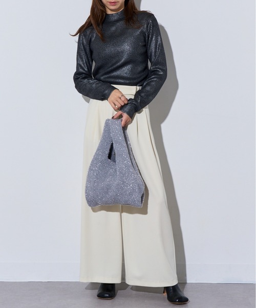 MAISON BREEZE（メゾンブリーズ）の「【MAISON BREEZE】glitter shoping bag /ラメフェザー ショッピングバッグ mini tote（トートバッグ・レディース・ブラック/マルチ/ゴールド/シルバー/その他2/レッド/ブルー・FREE）」の20枚目の写真