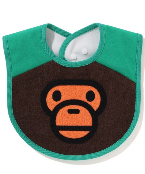 A BATHING APE（アベイシングエイプ）の「BABY MILO PILE BIB KB（スタイ/よだれかけ・キッズ・ピンク/パープル/グリーン・FREE）」の4枚目の写真
