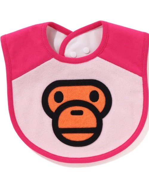 A BATHING APE（アベイシングエイプ）の「BABY MILO PILE BIB KB（スタイ/よだれかけ・キッズ・ピンク/パープル/グリーン・FREE）」の6枚目の写真