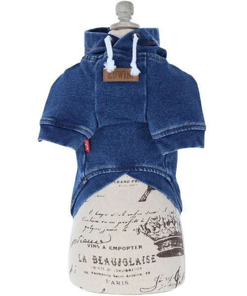 EDWIN（エドウィン）の「EDWIN/デニムライクロゴパーカー（ペットウェア・メンズ・ネイビー/ブルー・M/2L/XS/L/S/3L）」の10枚目の写真