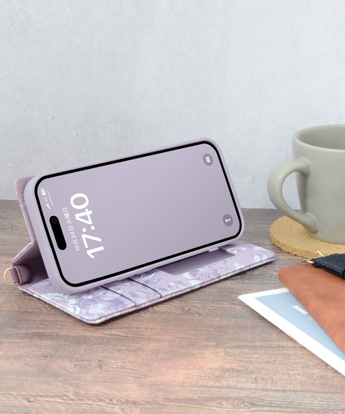 rienda（リエンダ）の「iPhone15 iPhone15Pro リエンダ [スクエア手帳]（スマホケース/カバー・レディース・ボルドー/ライトグレー/ブラック・iPhone 15/iPhone 15 Pro）」の19枚目の写真