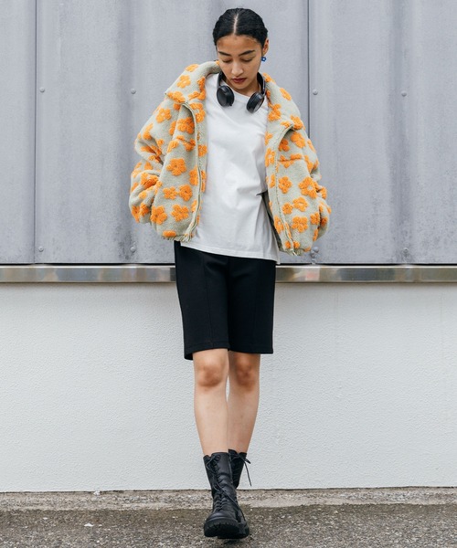 ELLEgirl（エルガール）の「センターシームハーフパンツ【ELLEgirl/エル ガール】（その他パンツ・レディース・カーキ/ブラック・FREE）」の6枚目の写真