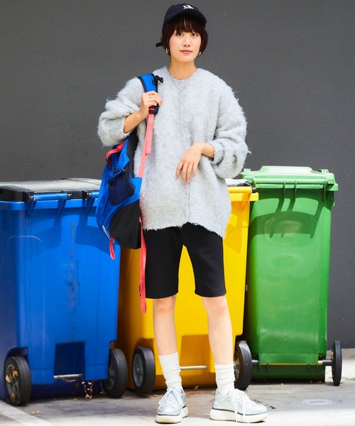 ELLEgirl（エルガール）の「センターシームハーフパンツ【ELLEgirl/エル ガール】（その他パンツ・レディース・カーキ/ブラック・FREE）」の19枚目の写真