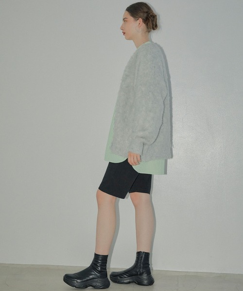 ELLEgirl（エルガール）の「センターシームハーフパンツ【ELLEgirl/エル ガール】（その他パンツ・レディース・カーキ/ブラック・FREE）」の22枚目の写真