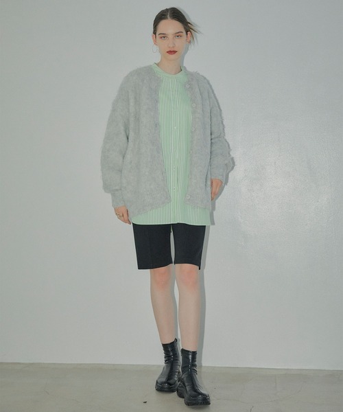 ELLEgirl（エルガール）の「センターシームハーフパンツ【ELLEgirl/エル ガール】（その他パンツ・レディース・カーキ/ブラック・FREE）」の20枚目の写真