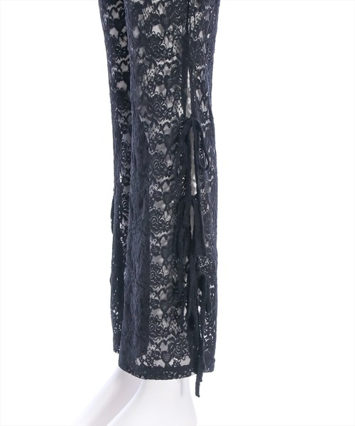 clear（クリア）の「サイドリボンレースパンツ[低身長用サイズ有]（その他パンツ・レディース・アイボリー/ブラック・F/XS）」の8枚目の写真