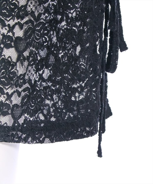 clear（クリア）の「サイドリボンレースパンツ[低身長用サイズ有]（その他パンツ・レディース・アイボリー/ブラック・F/XS）」の9枚目の写真