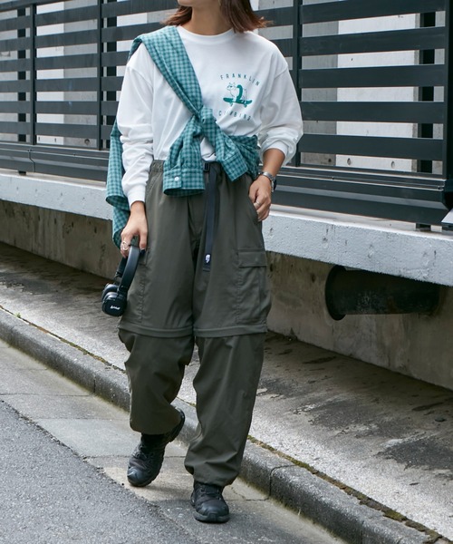 Franklin Climbing（フランクリンクライミング）の「【Franklin Climbing】ブルドッグ＆スケボープリント ロンTee（Tシャツ/カットソー・メンズ・ホワイト/ブラック/グレー・MEDIUM/LARGE）」の7枚目の写真