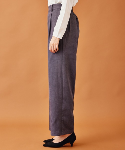 Jayro(ジャイロ)の「起毛ツイルタックパンツ(その他パンツ・レディース・グリーン/ブラック/グレー・M)」の9枚目の写真