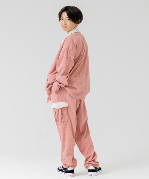 RRL ドライグッズ コーデュロイ×オイルクロス カーゴパンツ RRL ドライグッズ コーデュロイ×オイルクロス カーゴパンツ RRL ドライ