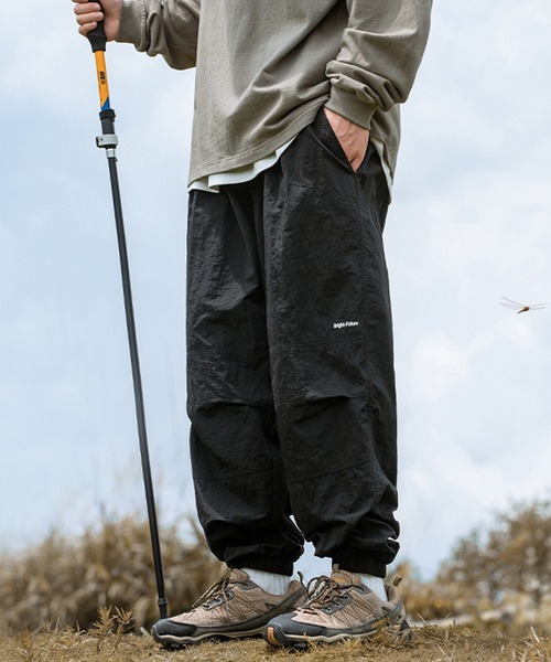 aimoha(アイモハ)の「aimoha outdoorワイド テーパード 吸水速乾 ユニセックス アンクルパンツ(その他パンツ・レディース・ベージュ/ダークグレー/ブラック・MEDIUM/X-LARGE/LARGE)」の2枚目の写真