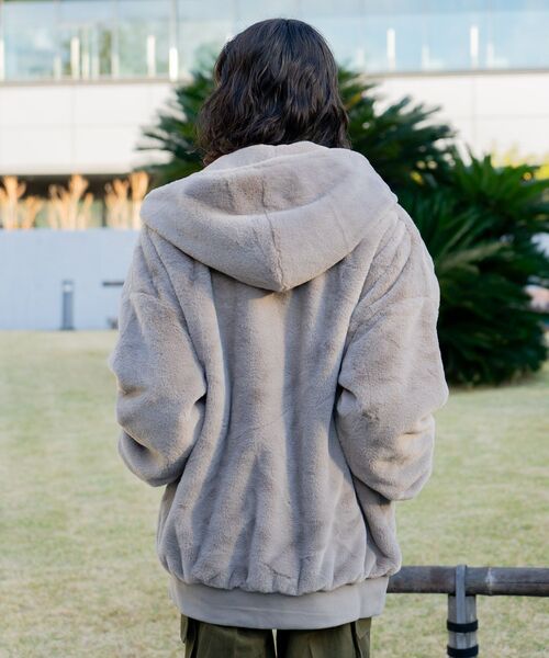 セール】【UNIIT/ユニット】エコファー フードジャケット ブルゾン