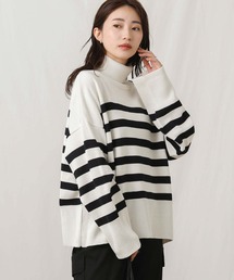 TRICOTS JEAN MARC（トリコットジーンマルク）の「メリノＷ混ＢＤハイネックニット（ニット/セーター）」