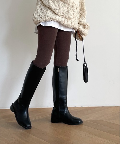 CANAL JEAN（キャナルジーン）の「El mar　あったかレギンス（レギンス/スパッツ・レディース・ブラック/グレー/ブラウン/チャコールグレー/オートミール・ONE SIZE）」の19枚目の写真