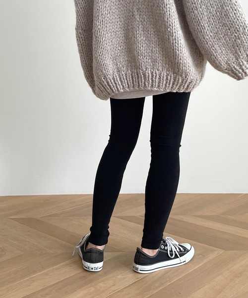 CANAL JEAN（キャナルジーン）の「El mar　あったかレギンス（レギンス/スパッツ・レディース・ブラック/グレー/ブラウン/チャコールグレー/オートミール・ONE SIZE）」の13枚目の写真