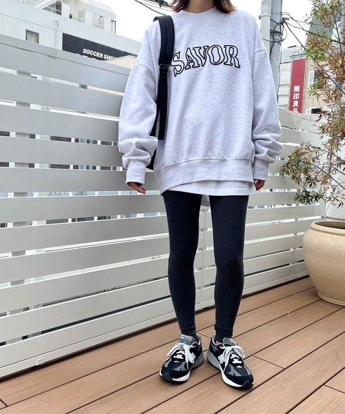 CANAL JEAN（キャナルジーン）の「El mar　あったかレギンス（レギンス/スパッツ・レディース・ブラック/グレー/ブラウン/チャコールグレー/オートミール・ONE SIZE）」の14枚目の写真