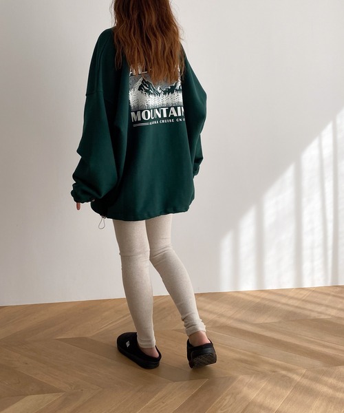 CANAL JEAN（キャナルジーン）の「El mar　あったかレギンス（レギンス/スパッツ・レディース・ブラック/グレー/ブラウン/チャコールグレー/オートミール・ONE SIZE）」の7枚目の写真