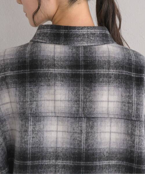 RETRO GIRL(レトロガール)の「起毛FウールチェックSH(シャツ/ブラウス・レディース・グリーン/ブラック/ベージュ・FREE)」の18枚目の写真