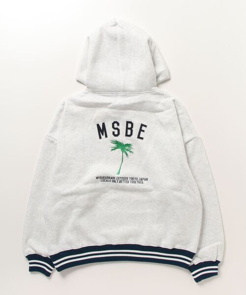 My sugar Babe（マイシュガーベイブ）の「MSBE wappen ribline hoodie（パーカー・メンズ・ネイビー/杢グレー/スミクロ・LARGE/MEDIUM/X-LARGE）」の4枚目の写真