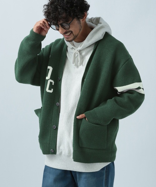 BAYFLOW(ベイフロー)の「HAPPYニットカーディガン(カーディガン/ボレロ・メンズ・ベージュ/グリーン/ブラック・LARGE/MEDIUM)」の8枚目の写真