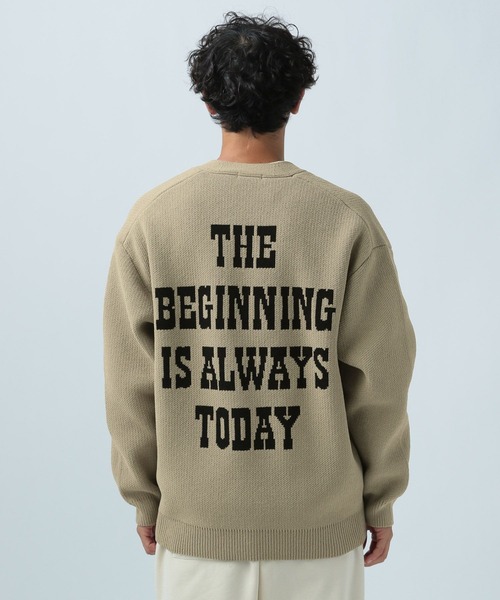 BAYFLOW(ベイフロー)の「HAPPYニットカーディガン(カーディガン/ボレロ・メンズ・ベージュ/グリーン/ブラック・LARGE/MEDIUM)」の15枚目の写真