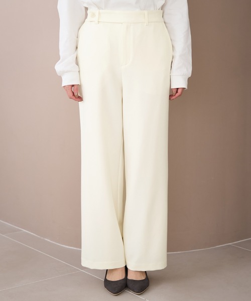 ROPE' PICNIC（ロペピクニック）の「ワイドパンツ/防汚加工（その他パンツ・レディース・ホワイト・40/36/38）」の4枚目の写真