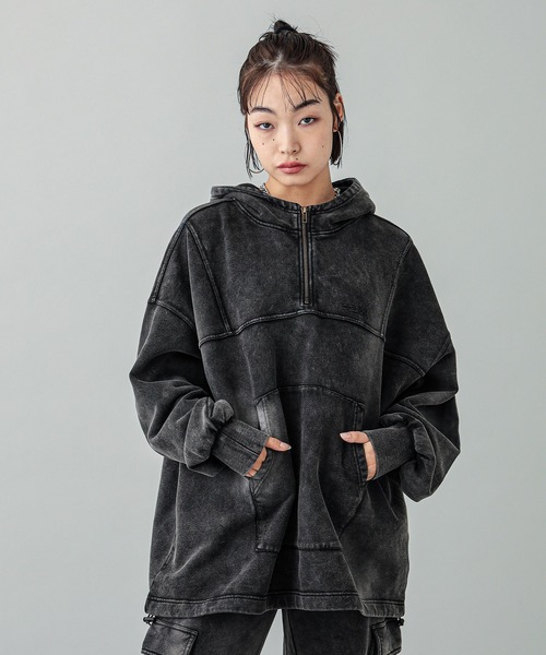 X-girl（エックスガール）の「SWEAT ANORAK PARKA（パーカー）」 - WEAR