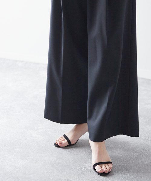 NEBULONI E（ネブローニ）の「【NEBULONI E. /ネブローニ】スエード1ストヒール：サンダル（サンダル・レディース・ブラック・36/37/38/39/35）」の2枚目の写真