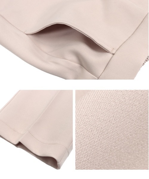 KOBE LETTUCE（コウベレタス）の「[ セレモニー ]ティアードトップス×センタープレスパンツセットアップ（スーツセット・レディース・ホワイト系/ブラック/グレー系・L/M）」の12枚目の写真