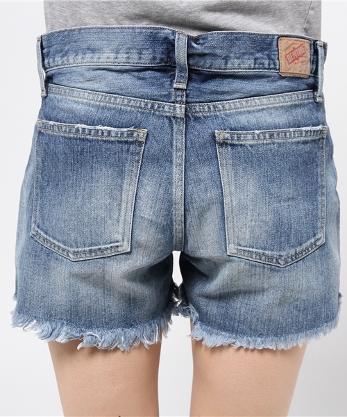 Denime（ドゥニーム）の「【MadeInJapan】DENIM SHORT PANTS/デニムショートパンツ（デニムパンツ・レディース・ホワイト/ライトインディゴブルー・MEDIUM/X-SMALL/SMALL）」の7枚目の写真