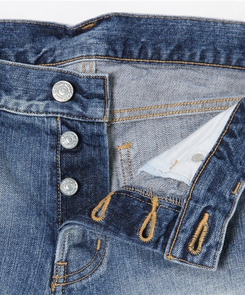 Denime（ドゥニーム）の「【MadeInJapan】DENIM SHORT PANTS/デニムショートパンツ（デニムパンツ・レディース・ホワイト/ライトインディゴブルー・MEDIUM/X-SMALL/SMALL）」の11枚目の写真