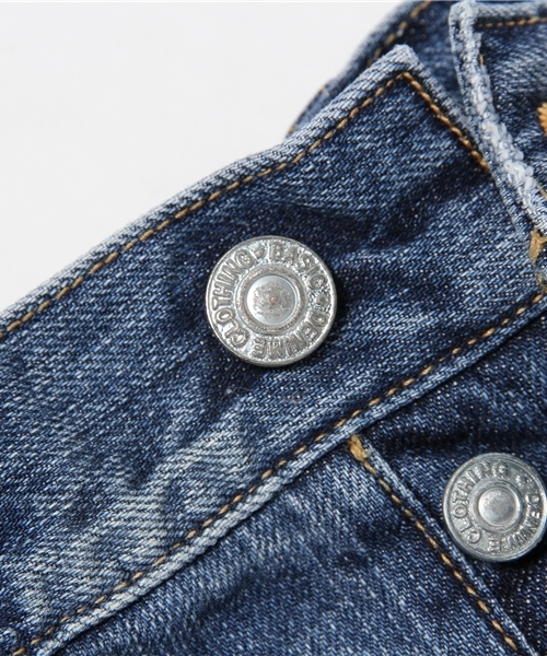 Denime（ドゥニーム）の「【MadeInJapan】DENIM SHORT PANTS/デニムショートパンツ（デニムパンツ・レディース・ホワイト/ライトインディゴブルー・MEDIUM/X-SMALL/SMALL）」の12枚目の写真