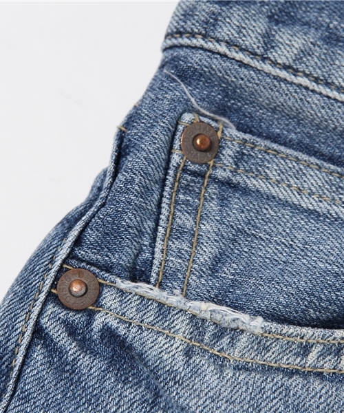 Denime（ドゥニーム）の「【MadeInJapan】DENIM SHORT PANTS/デニムショートパンツ（デニムパンツ・レディース・ホワイト/ライトインディゴブルー・MEDIUM/X-SMALL/SMALL）」の13枚目の写真