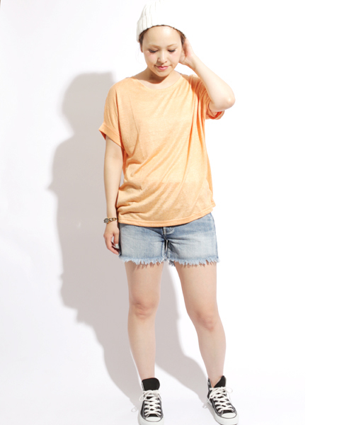 Denime（ドゥニーム）の「【MadeInJapan】DENIM SHORT PANTS/デニムショートパンツ（デニムパンツ・レディース・ホワイト/ライトインディゴブルー・MEDIUM/X-SMALL/SMALL）」の15枚目の写真