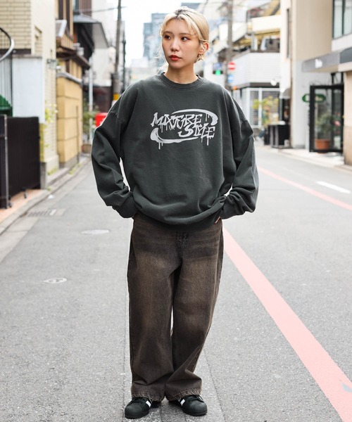 SPINNS（スピンズ）の「【ユニセックスで着用可能】ピグメント裏毛