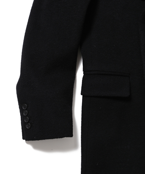 BEAMS（ビームス）の「VAPORIZE / ビーバー ウール コート（チェスターコート・メンズ・ネイビー/ブラック・LARGE/MEDIUM/SMALL）」の3枚目の写真