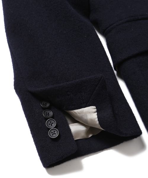 BEAMS（ビームス）の「VAPORIZE / ビーバー ウール コート（チェスターコート・メンズ・ネイビー/ブラック・LARGE/MEDIUM/SMALL）」の4枚目の写真