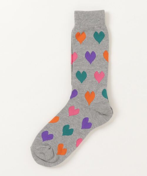 BOHEMIANS（ボヘミアンズ）の「BOHEMIANS/ボヘミアンズ　HEART SOCKS ハートソックス　ウィメンズ（ソックス/靴下・レディース・グレー/ナチュラル/ブラック/チャコールグレー/ホワイト・F）」の5枚目の写真