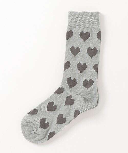 BOHEMIANS（ボヘミアンズ）の「BOHEMIANS/ボヘミアンズ　HEART SOCKS ハートソックス　ウィメンズ（ソックス/靴下・レディース・グレー/ナチュラル/ブラック/チャコールグレー/ホワイト・F）」の4枚目の写真