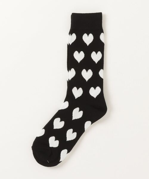 BOHEMIANS（ボヘミアンズ）の「BOHEMIANS/ボヘミアンズ　HEART SOCKS ハートソックス　ウィメンズ（ソックス/靴下・レディース・グレー/ナチュラル/ブラック/チャコールグレー/ホワイト・F）」の3枚目の写真