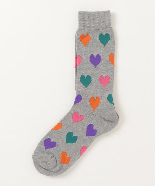 BOHEMIANS（ボヘミアンズ）の「BOHEMIANS/ボヘミアンズ　HEART SOCKS ハートソックス　ウィメンズ（ソックス/靴下・レディース・グレー/ナチュラル/ブラック/チャコールグレー/ホワイト・F）」の7枚目の写真