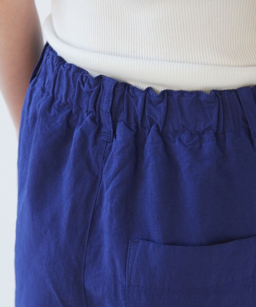 yuni（ユニ ）の「ハイツイストコットンリネン バックゴムパンツ